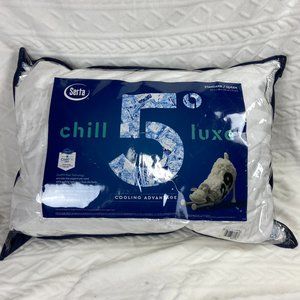 Serta® Chill Luxe 5-Degree Cooling Pillow, Queen, White